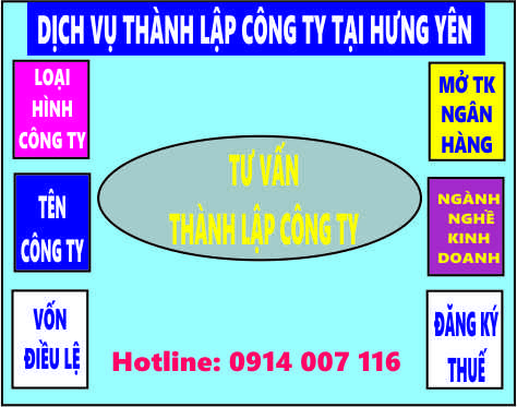 Thành lập công ty tại Hưng Yên