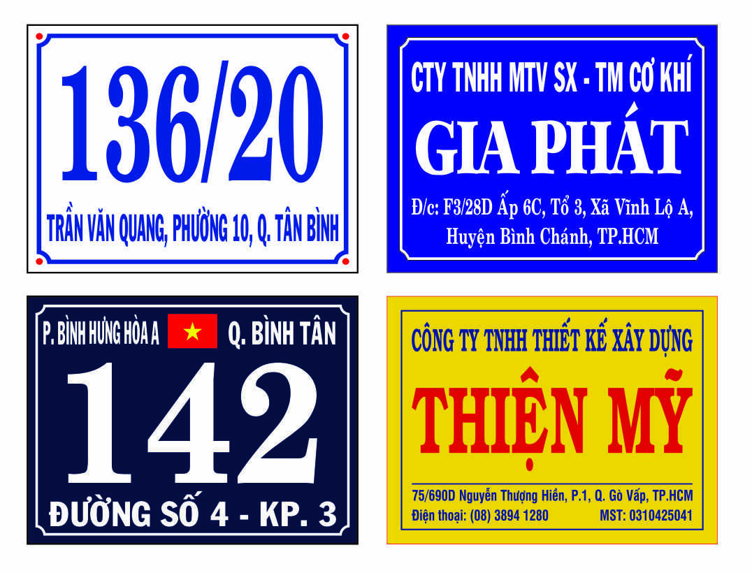 Bảng hiệu quảng c&aacute;o tại Vĩnh Ph&uacute;c - Biển hiệu mica c&ocirc;ng ty Vĩnh Ph&uacute;c  