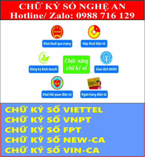 Dịch Vụ Chữ K&yacute; Số Tại Nghệ  An